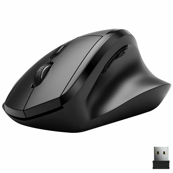 Delton Ergonomic Wireless Optical Mouse Adjustable DPI 6 Buttons, Right Handed DMERGS30-WB